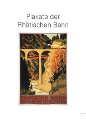 Plakate der Rhaetischen Bahn